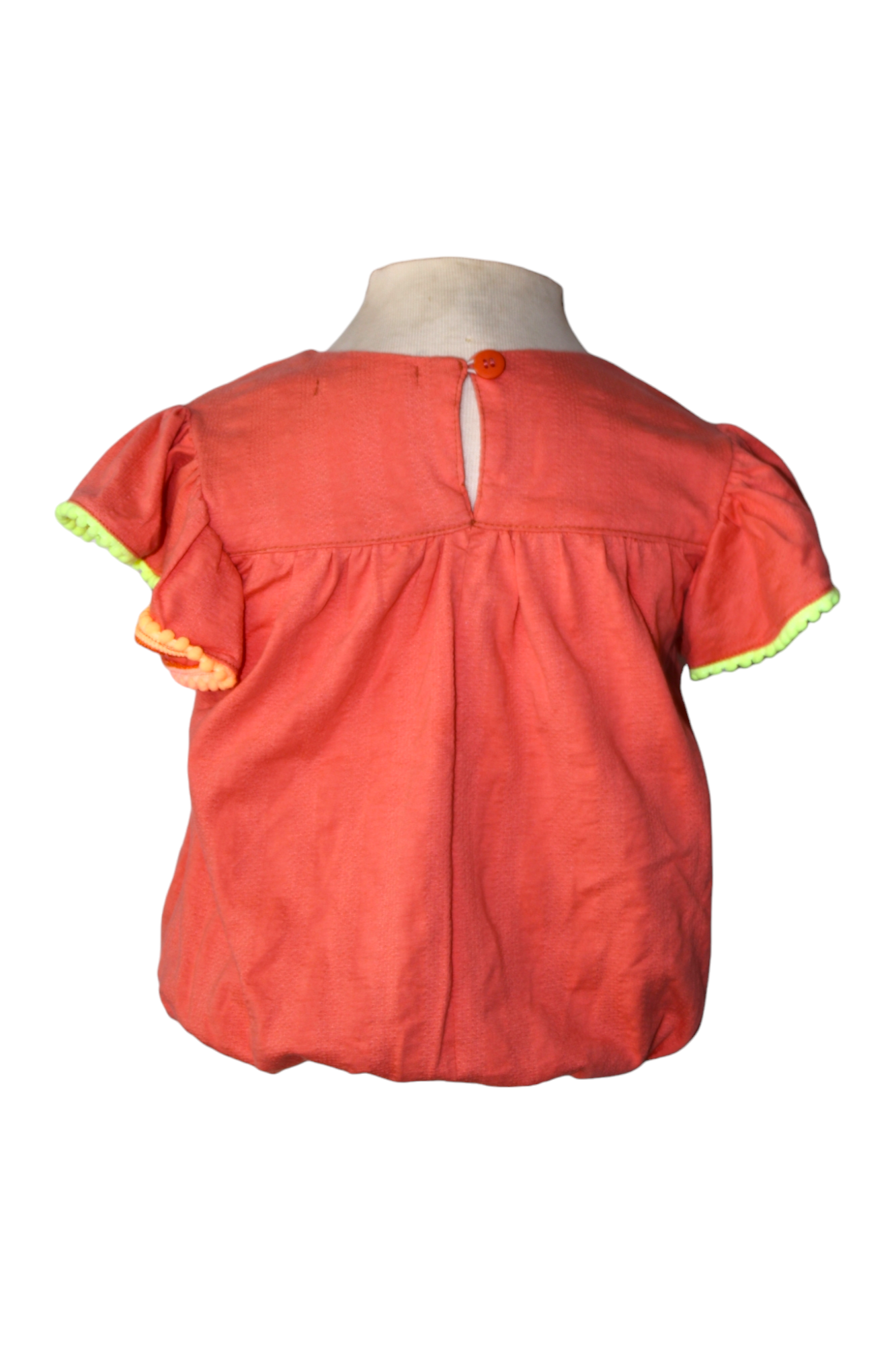 Blusa malha laranja - Costas